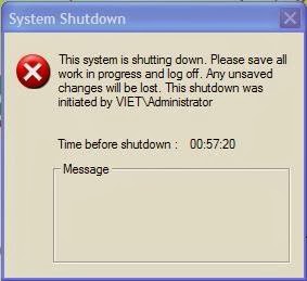 Cách hẹn giờ tắt máy tính không dùng phần mềm